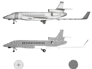 Private jet Modelo 3D