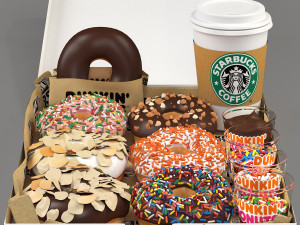 Dounts set 3D Модель