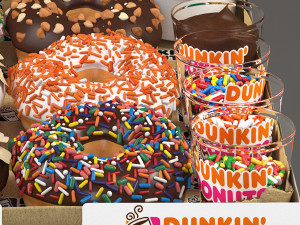 Dounts set 3D Model