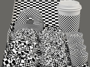 Dounts set 3D Model