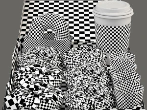 Donuts-Set 3D Modell