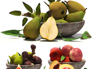 Fruit set 3D-Modell