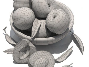 Fruit set 3D Model