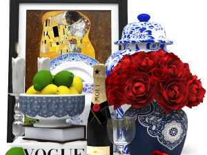 Lux deco chinese set Modelo 3D