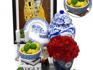 Lux deco chinese set 3D मॉडल