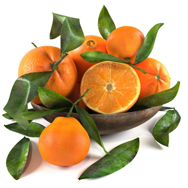 Bowl of oranges Modelo 3D .c4d .max .obj .3ds .fbx .stl .blend 