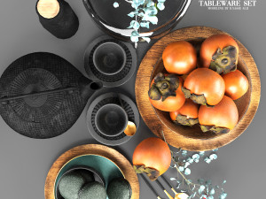 Tableware set 3D Model