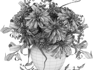 Flower Set Dahlia Modèle 3D