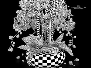White orchid vase 3D Model