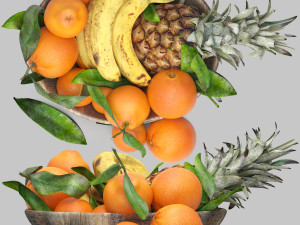 Bowl of fruits 3D-Modell