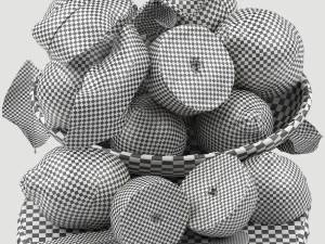 Bowl of lemons 3D Model