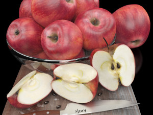 Bowl of red apples 3D-Modell