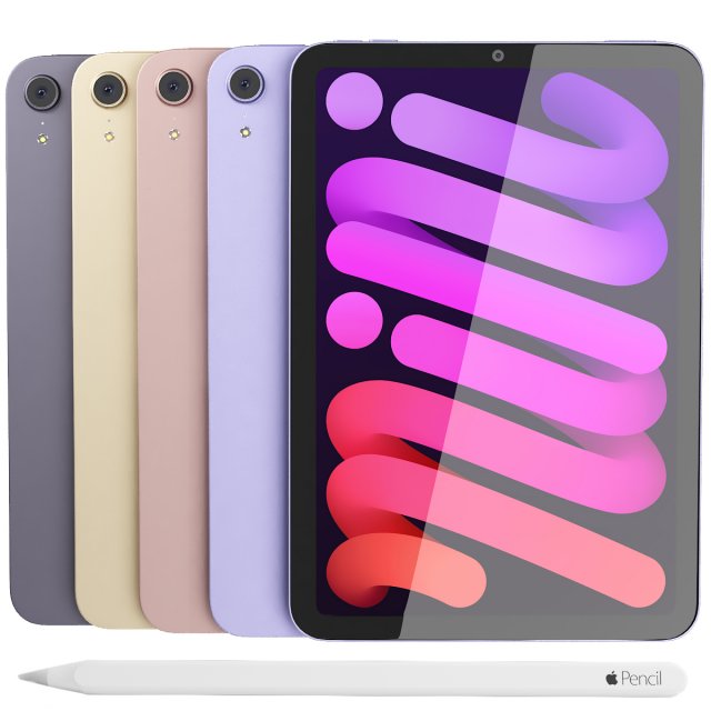 Apple ipad mini 3Dモデル .c4d .max .obj .3ds .fbx .stl .blend 