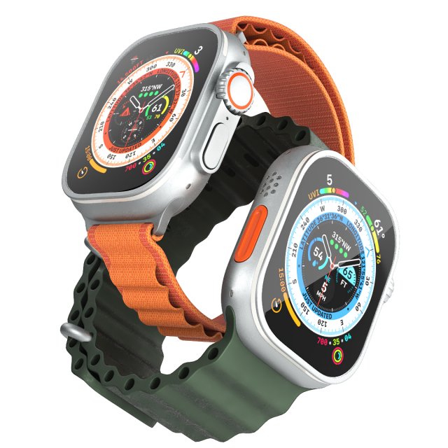 Apple Watch Series 8 Modelo 3D .c4d .max .obj .3ds .fbx .stl .blend 