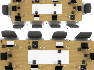 Conference table 3D Model
