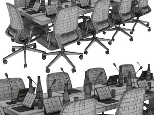 Conference table 3D Model