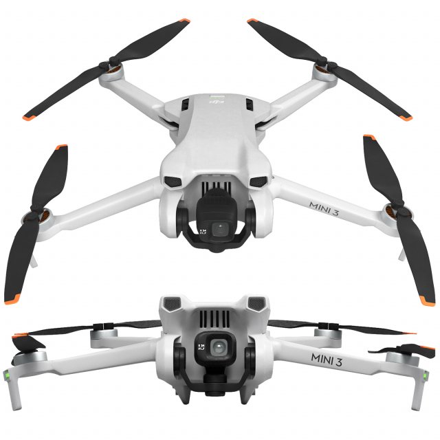 Drone dji mini 3 3D 模型 .c4d .max .obj .3ds .fbx .stl .blend 