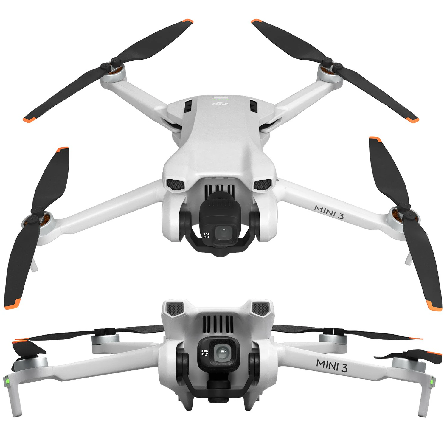 Drone dji mini 3 3D Model .c4d .max .obj .3ds .fbx .stl .blend 