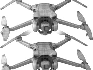 Drone dji mini 3 3D 模型