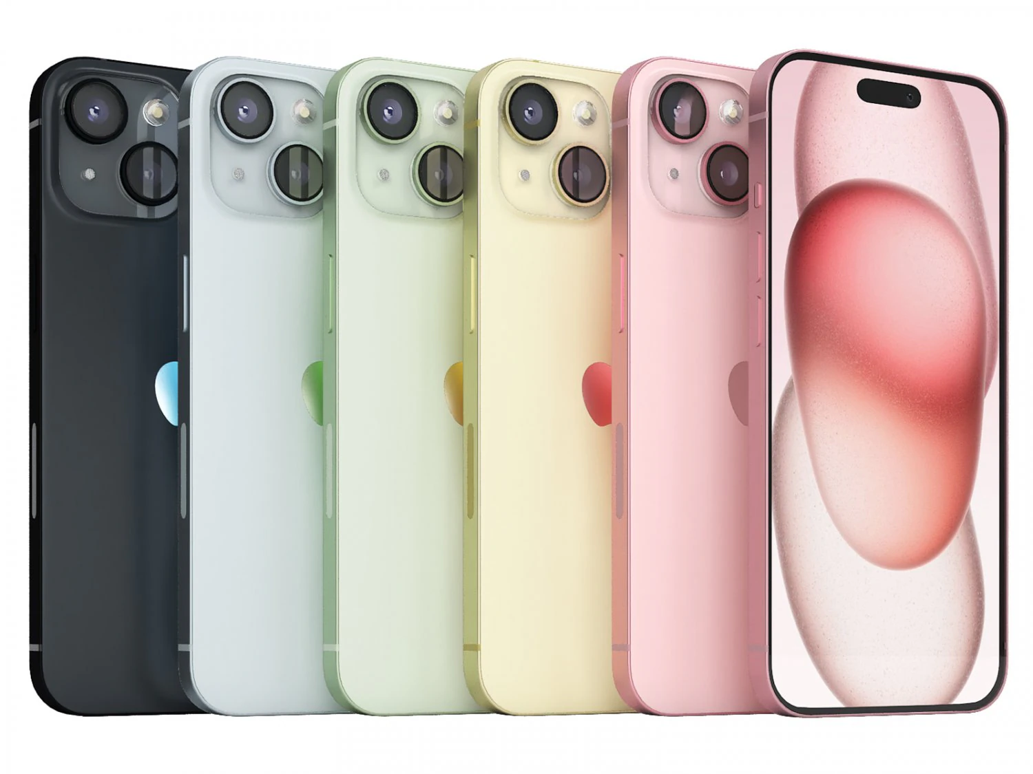 Iphone 15 3D Model .c4d .max .obj .3ds .fbx .stl .blend 