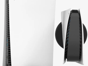Sony playstation 5 with dualsense edge controller 3D Model