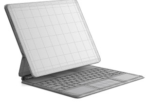 White magic keyboard ipad pro 129 3D Модель
