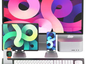 Apple set 02 3D 模型