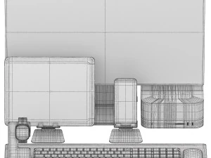 एप्पल सेट 02 3D मॉडल