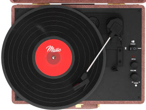 Crosley cruiser deluxe record player 3D Model