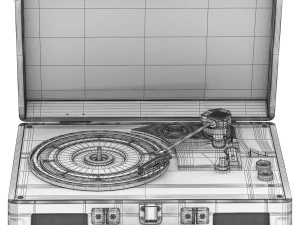 Crosley cruiser deluxe record player 3D Model