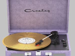 Purple crosley cruiser deluxe record player 3D मॉडल