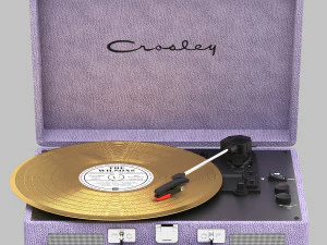 Роскошный проигрыватель crosley Cruiser Purple 3D Модель