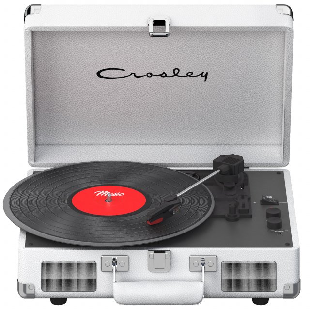 White crosley cruiser deluxe record player Modelo 3D .c4d .max .obj .3ds .fbx .stl .blend 