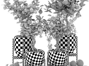Collection of plants 002 lemons and oranges trees 3D Model