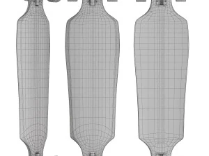 Gold coast pressure longboard 3D Model