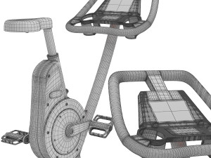 Outdoor Fitness Bike 3D Модель