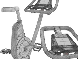 Outdoor Fitness Bike 3D Model