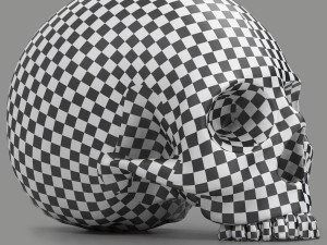 Black skull head 3D Модель