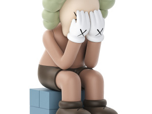 Kaws passing through open edition vinyl figure 3D Model