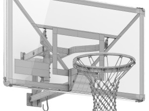Silverback wall mounted basketball hoop 3D 模型