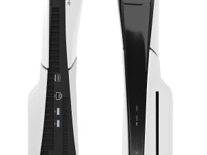 Sony playstation 5 slim with controller 3D Model