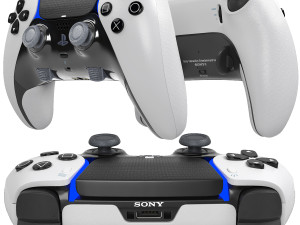 Sony playstation 5 slim with controller 3D Модель