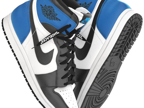 Air jordan 1 retro high og obsidian university blue 3D 모델