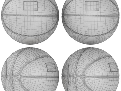 Louis vuitton and gucci basketball 3D Model