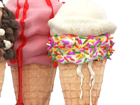 Plate of seafood oysters 3D Model