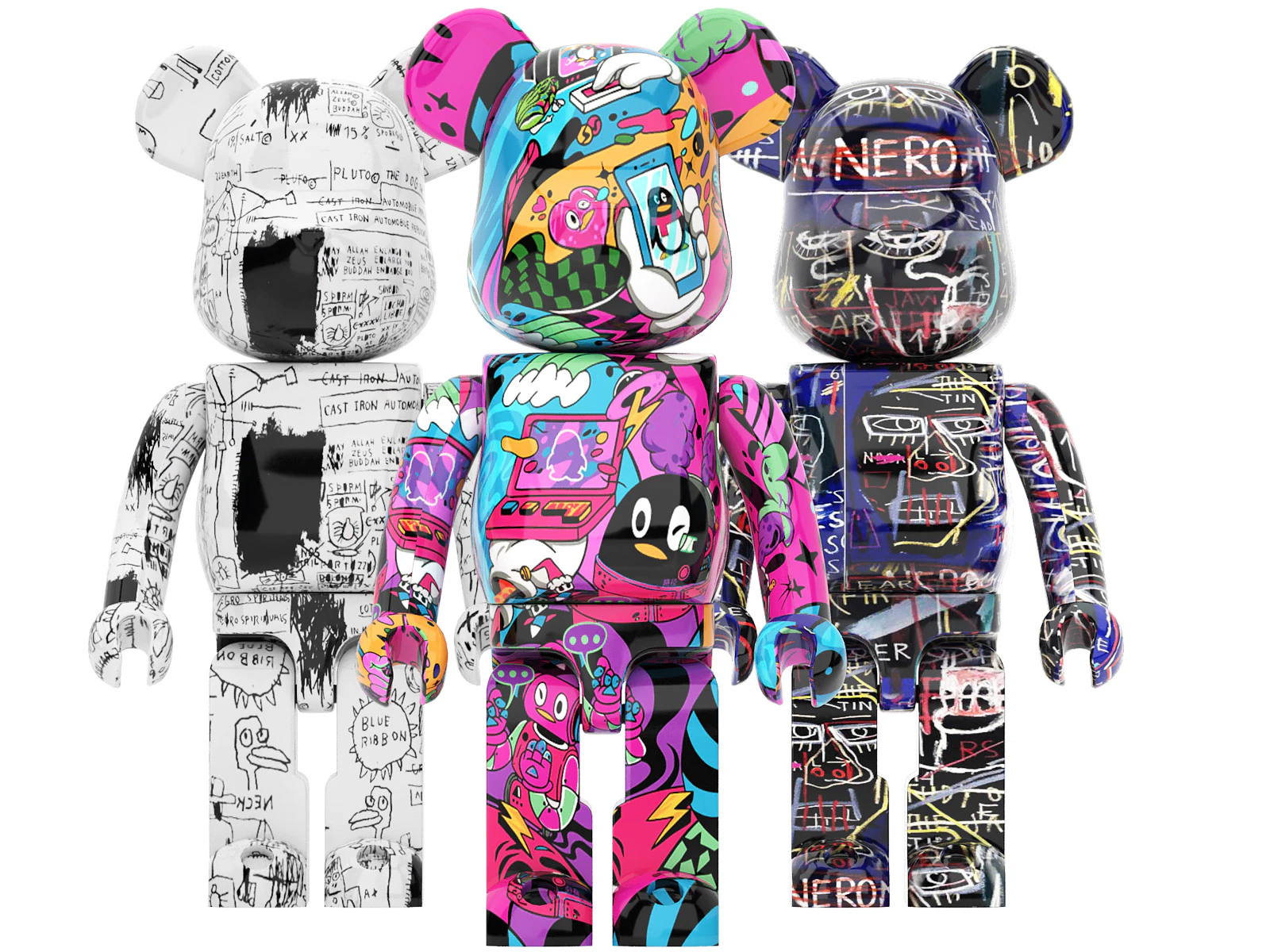 Basquiat bearbrick collection 3D Model .c4d .max .obj .3ds .fbx .stl .blend