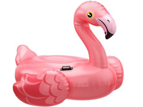 Pink Intex mega flamingo Inflatable Island 3D मॉडल