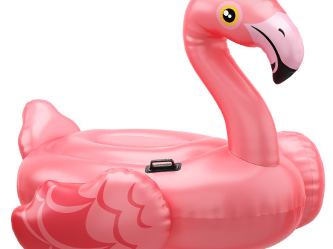 Pink Intex mega flamingo Inflatable Island 3D 모델