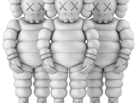 Collezione di amici di Kaws Modello 3D