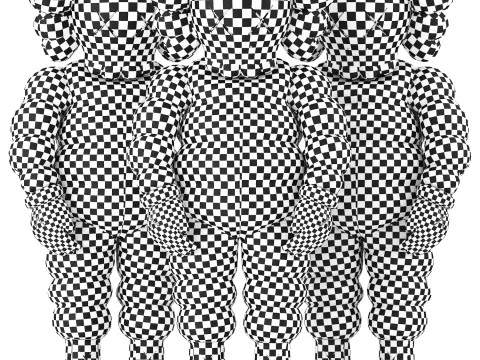 Collezione di amici di Kaws Modello 3D